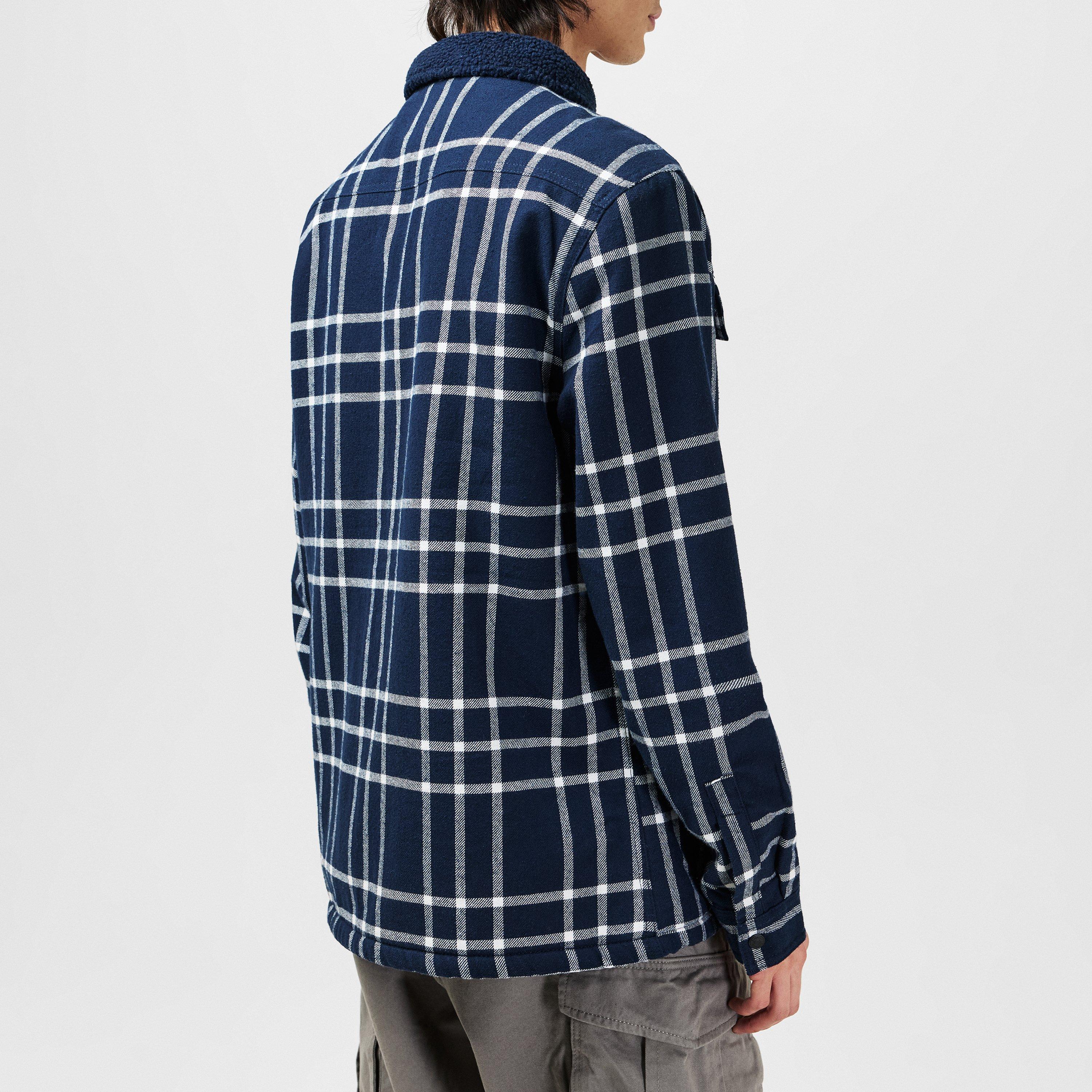 Firetrap Borg Check Overshirt Mens