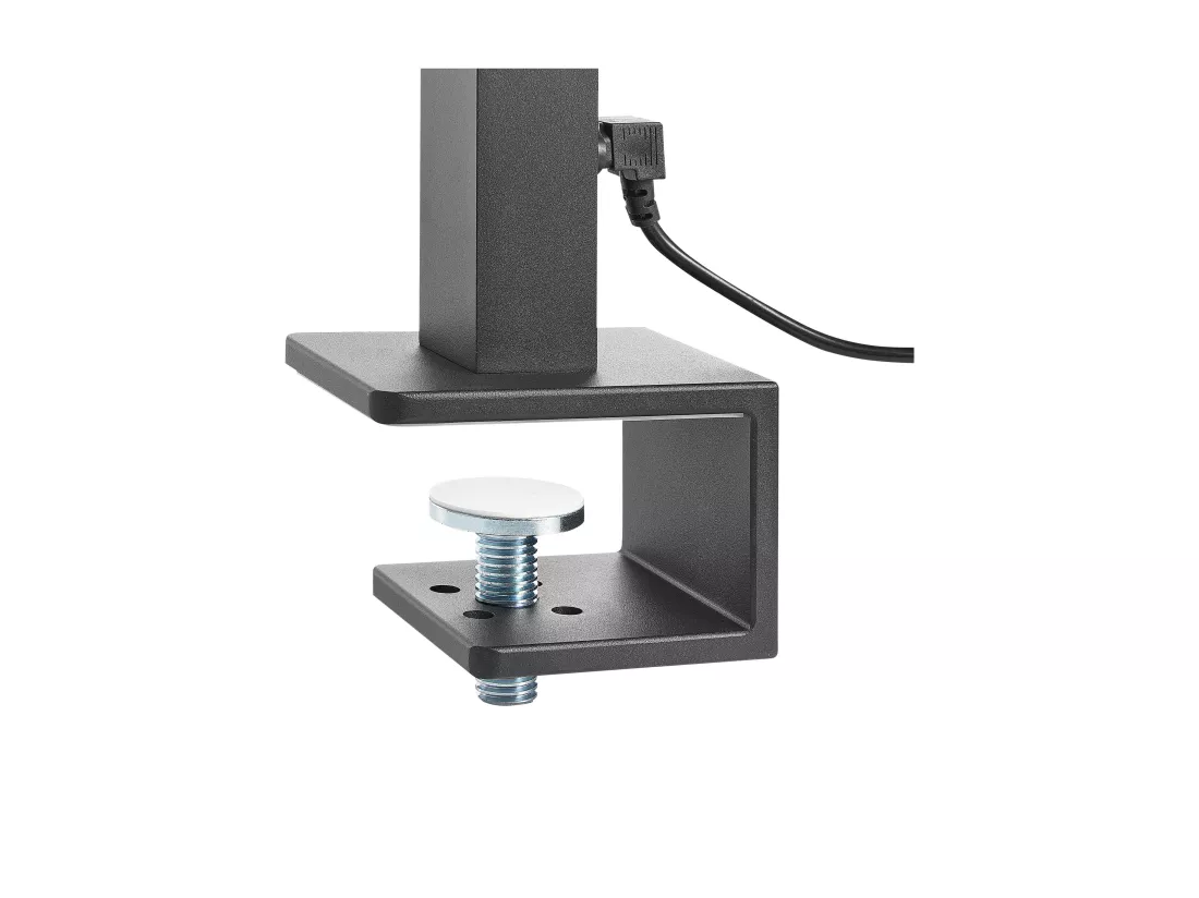 Lampe de bureau LED à pince OCTANT Avec détecteur de mouvement Métal Noir