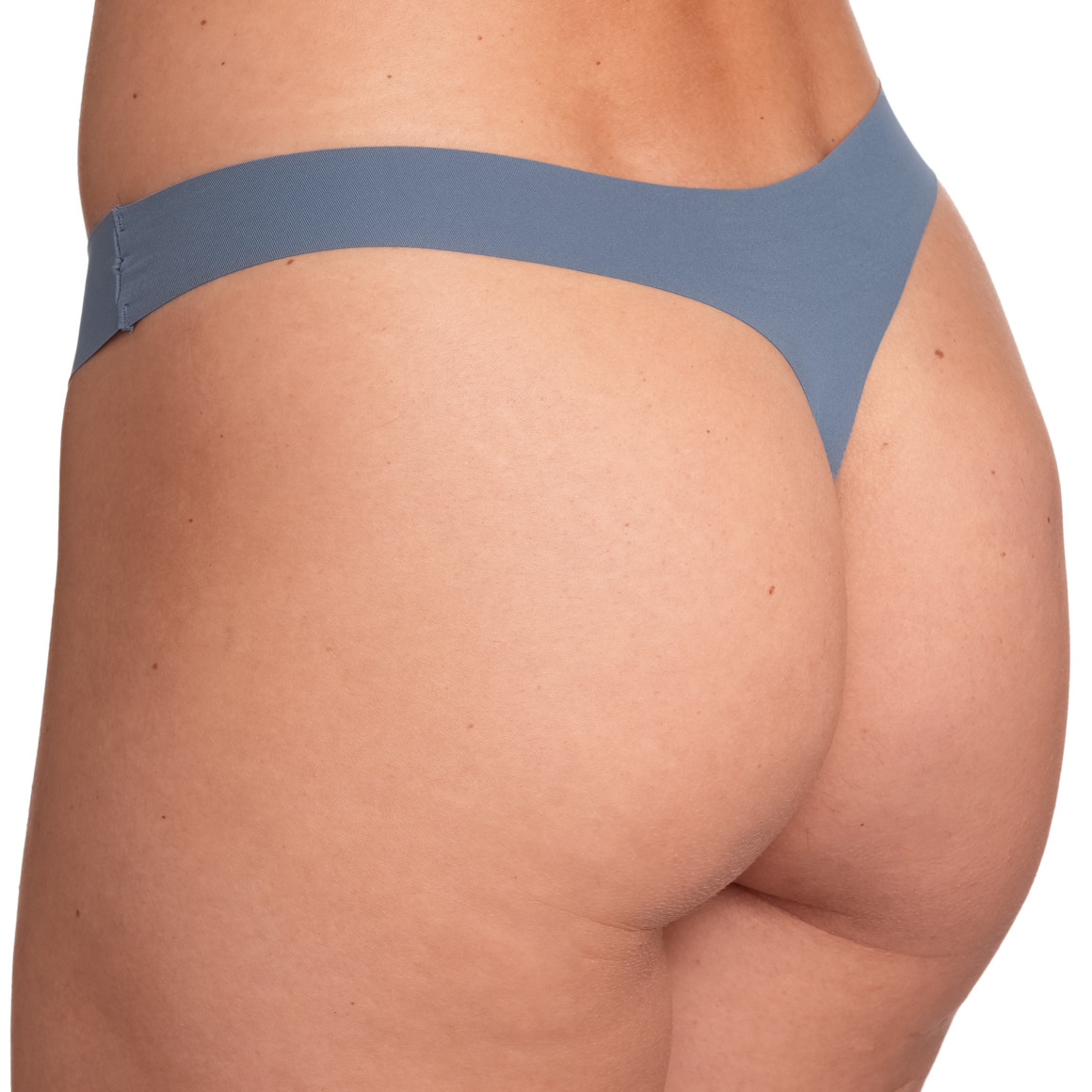 Gina Benotti Damen Seamless-String im Basic-Look blaugrau