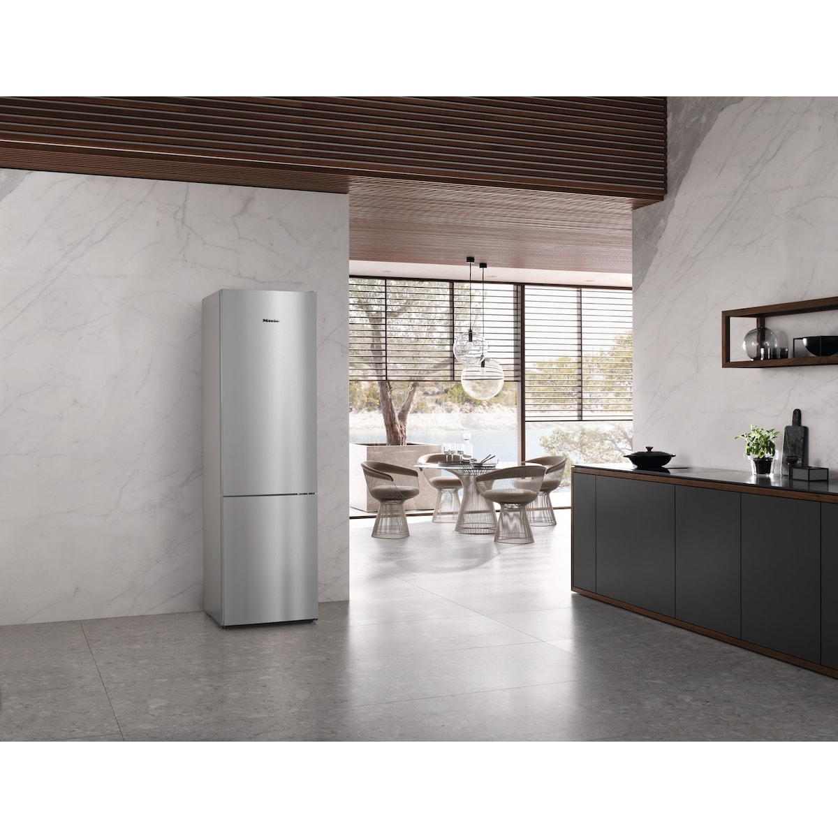 Miele kombiskap KFN4394ED (sølv)