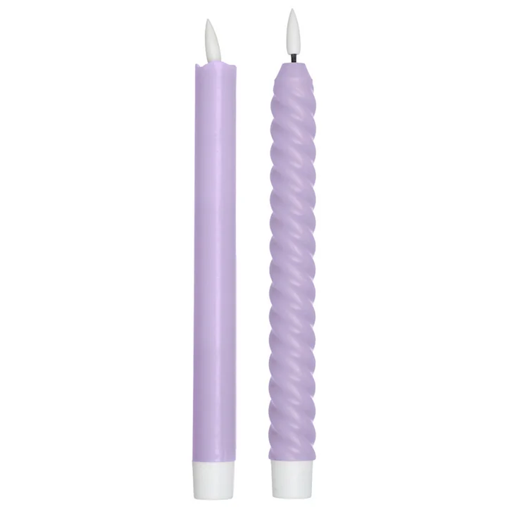 Design Letters - Cosy Forever LED Kerze, lilac (2er-Set)