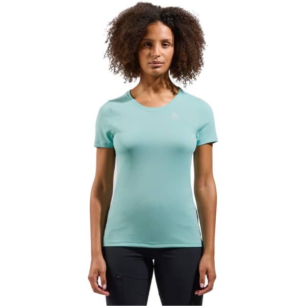 T-shirt randonnée ODLO F-DRY CREW NECK S/S W AQUA HAZE