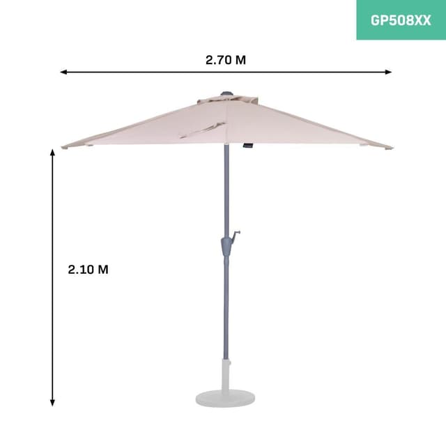 VONROC Premium Stangparasol Magione 270x135cm