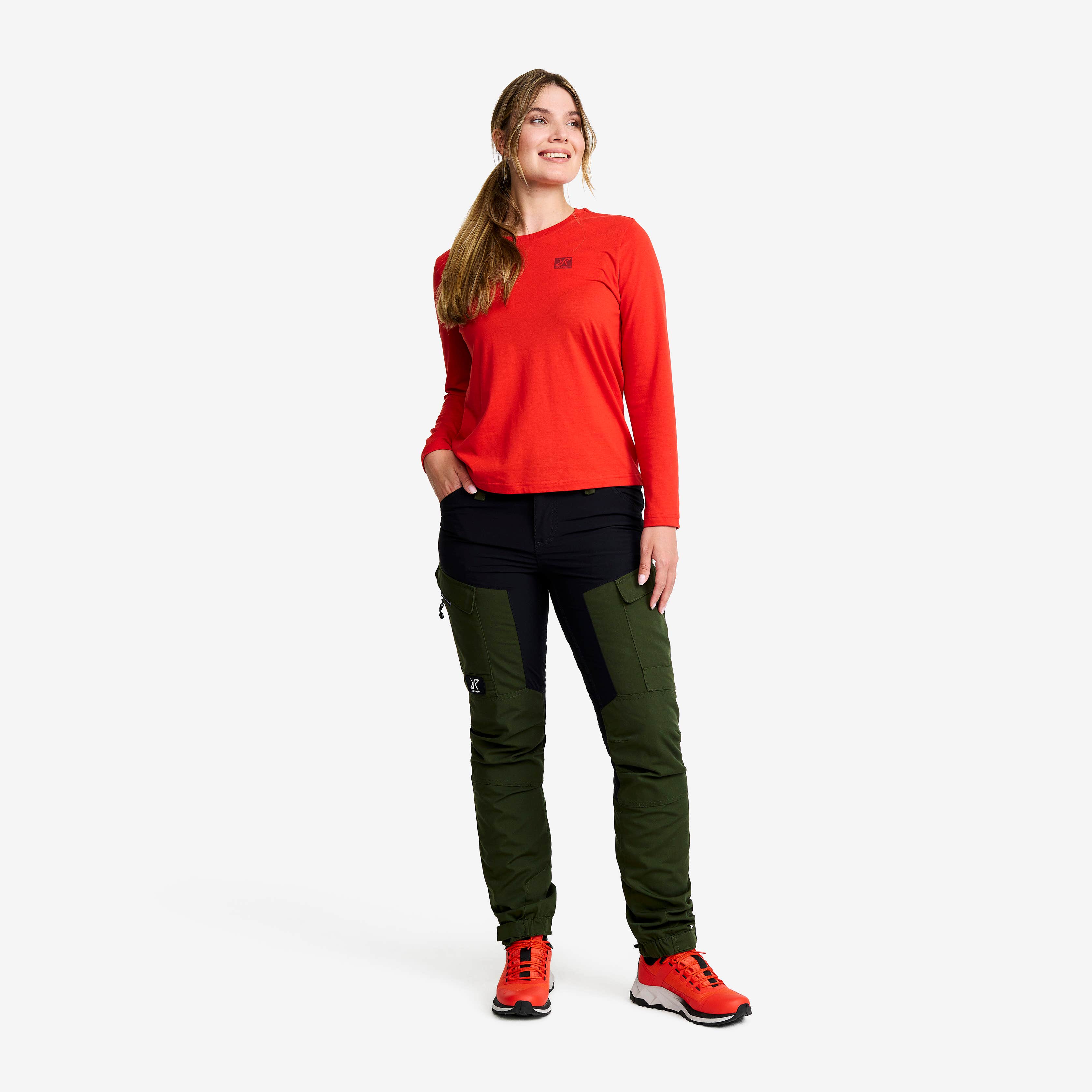 Easy Long-sleeved T-shirt Dame Aurora Red