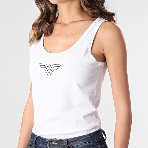 Débardeur Femme Logo Blanc Noir