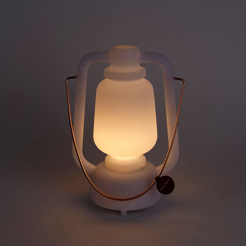 Tafellamp wit IP44 incl. bluetooth speaker - Storm Music