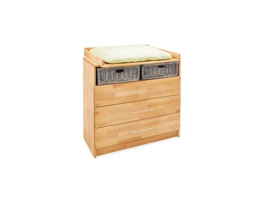 PINOLINO - Meuble à langer Commode Table a langer Natura Large L 100 x P 78 ou 55 x H ...