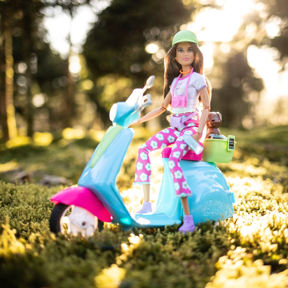 Barbie Holiday Fun Puppe, Roller und Zubehör