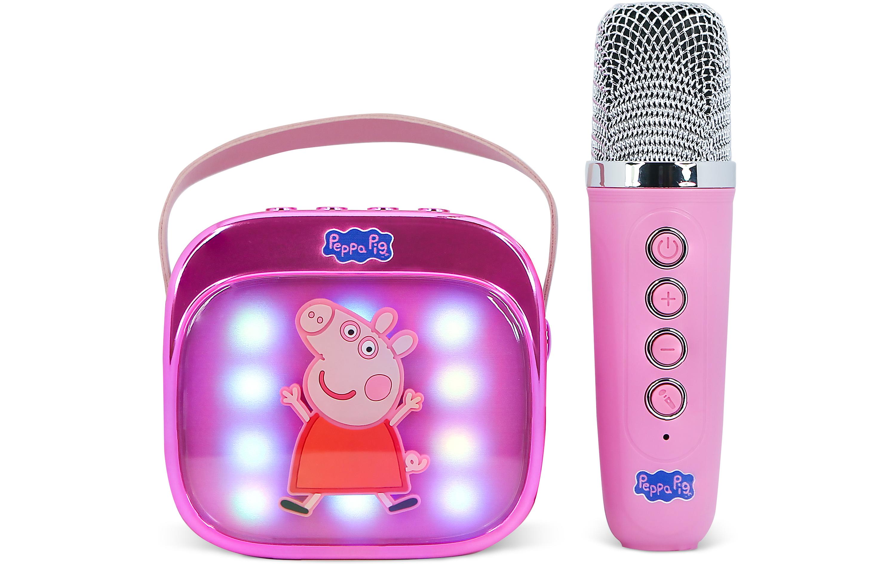 Peppa Pig LED Wireless Karaoke Lautsprecher und MikrofonMit LED-Leuchten