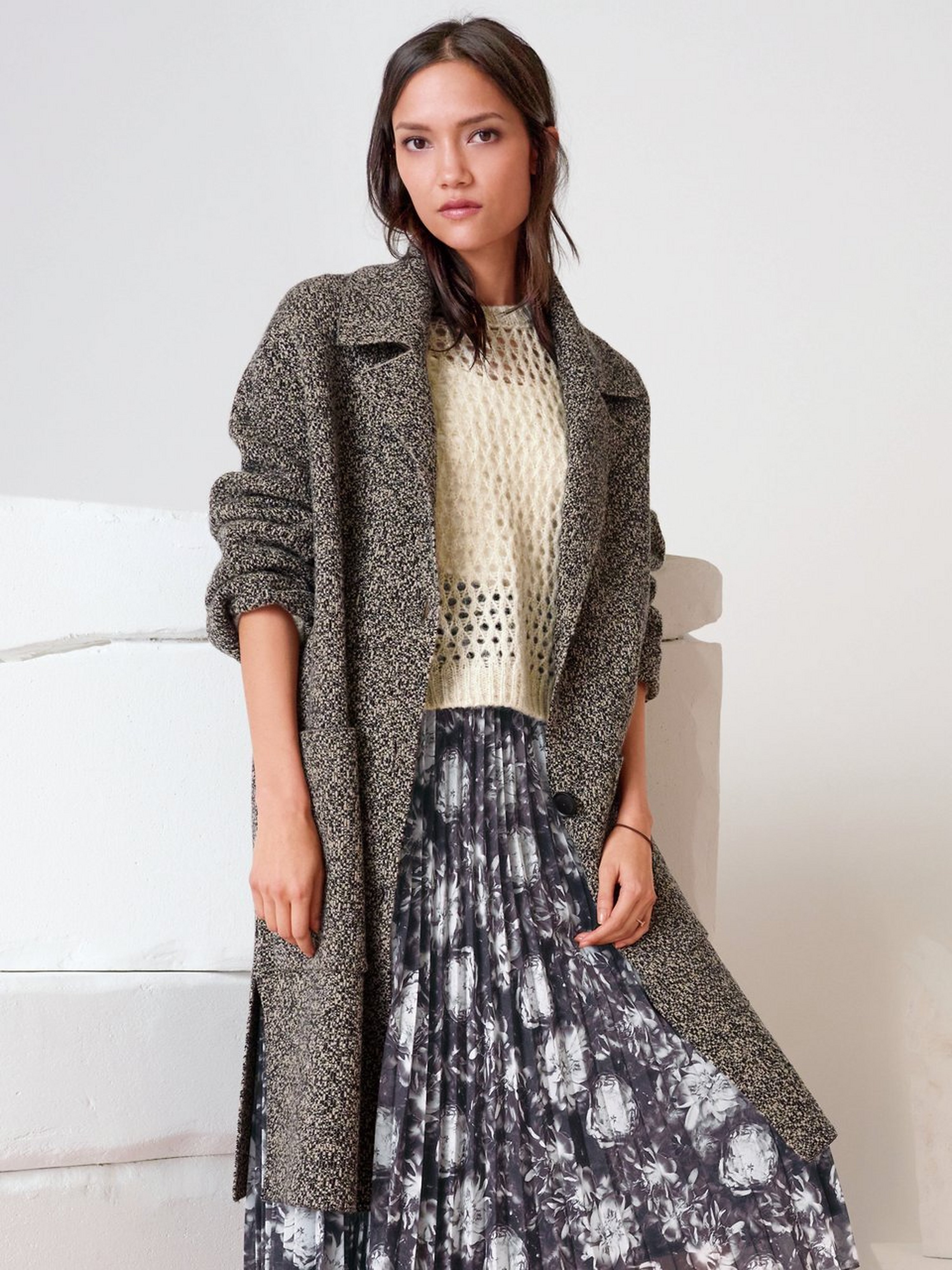 Strickmantel im Oversized-Style