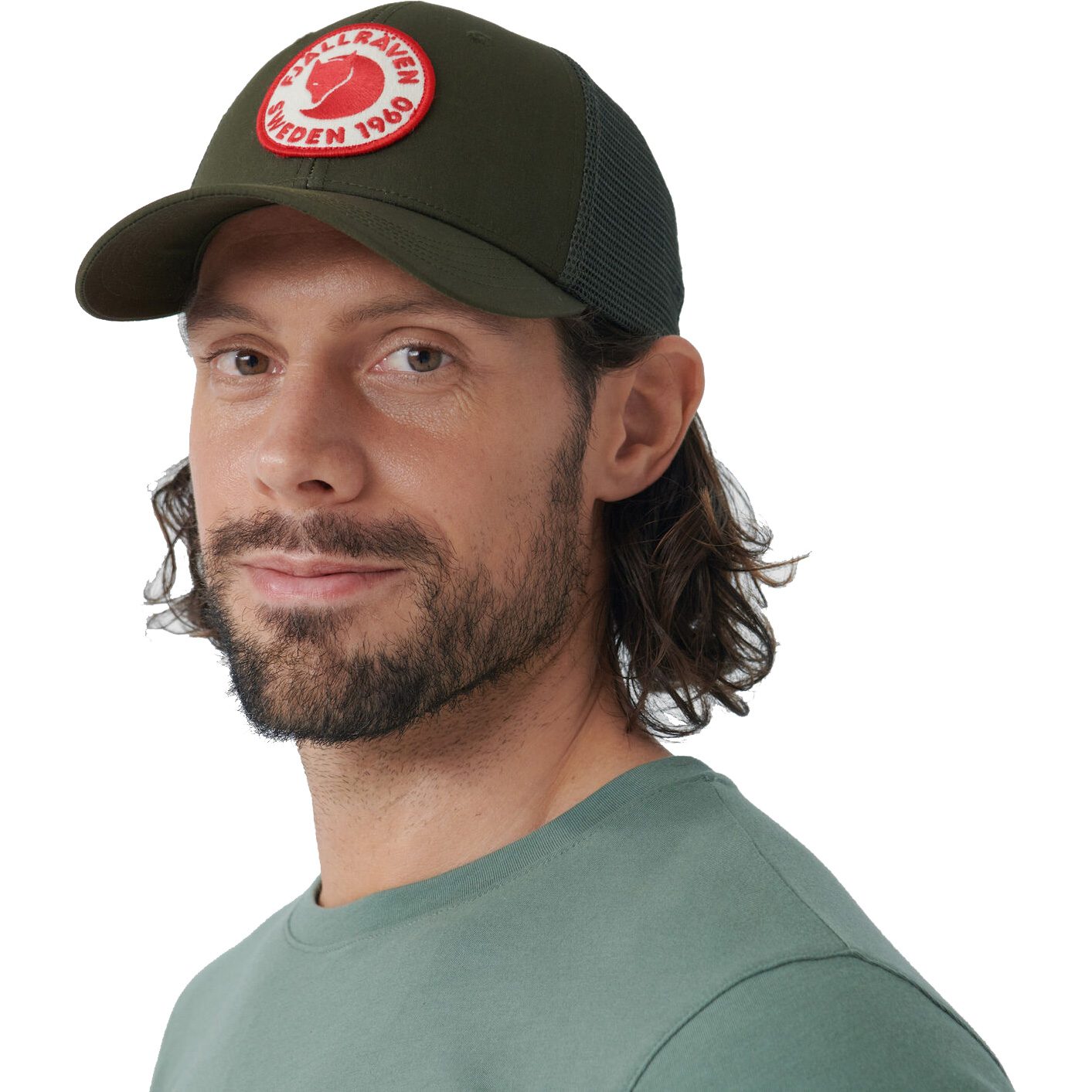 Fjällräven 1960 Logo Längtradarkeps Cap Unisex patina green