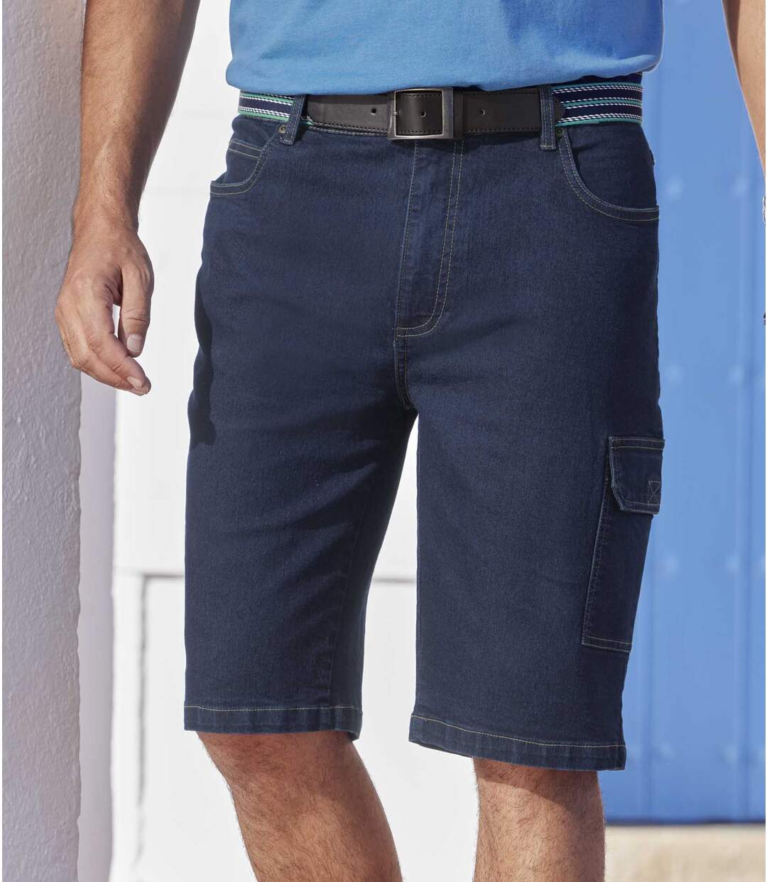 Bermuda Denim Stretch Cargo Island