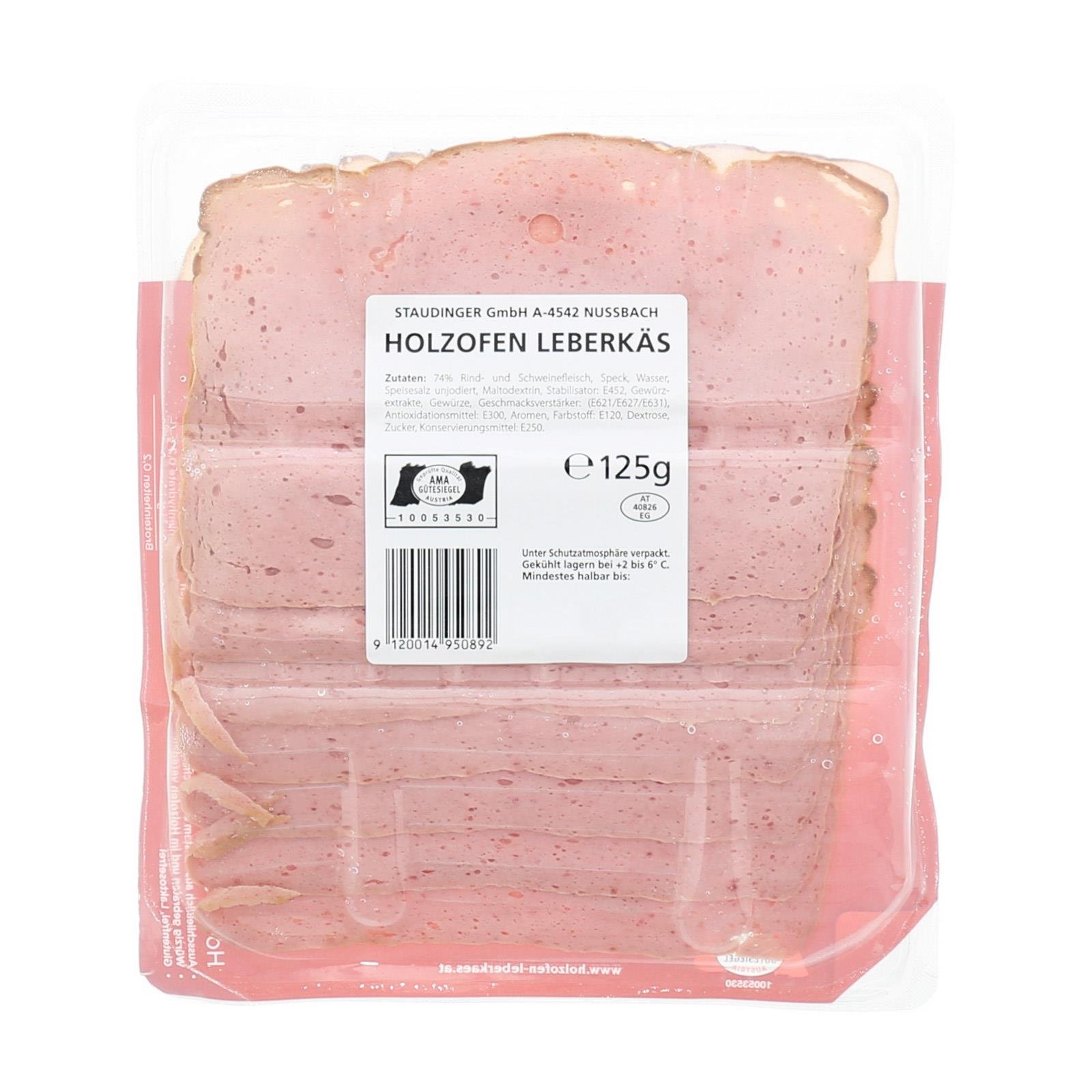 Staudinger Holzofen Leberkäs Geschnitten