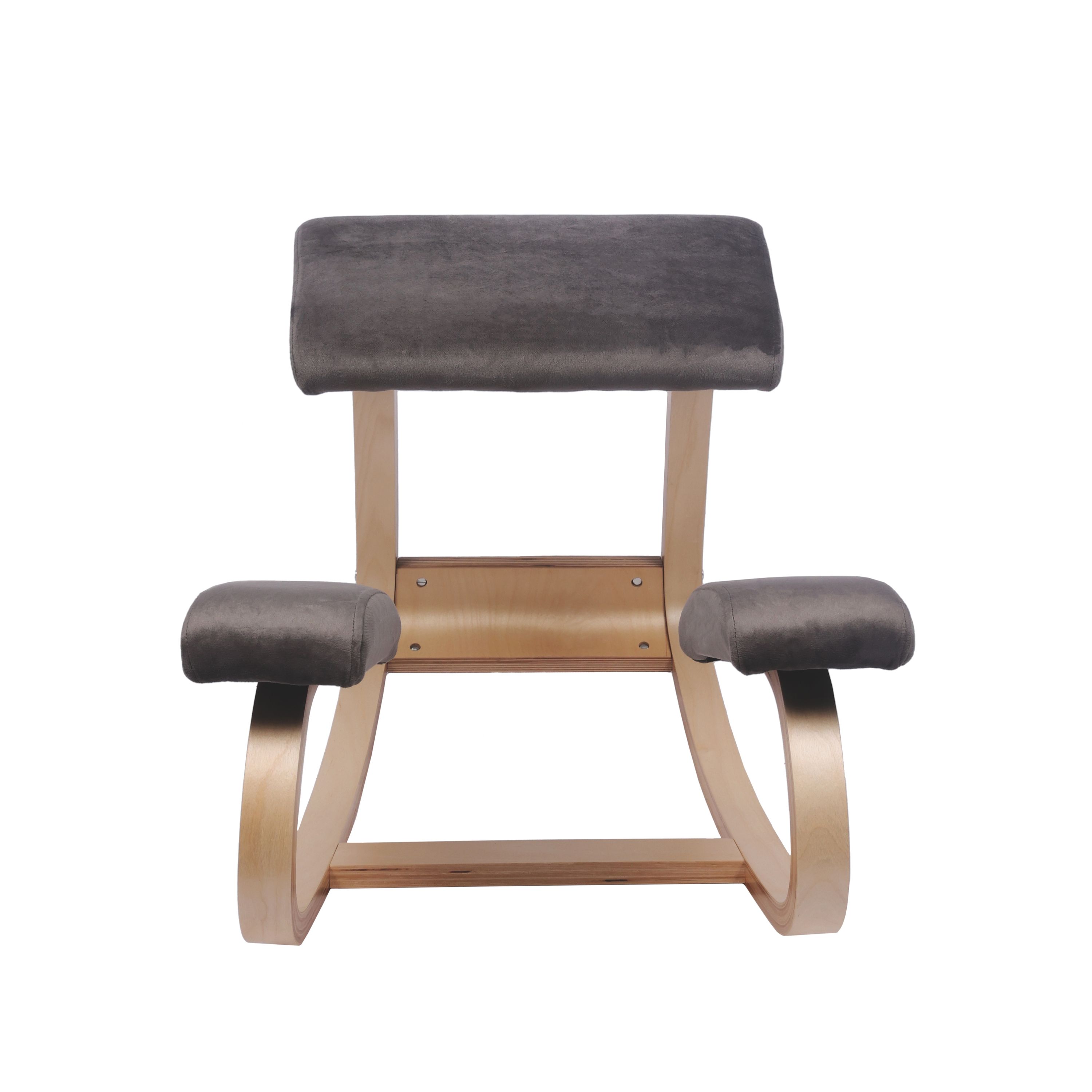 Kniestuhl Holz anthrazit