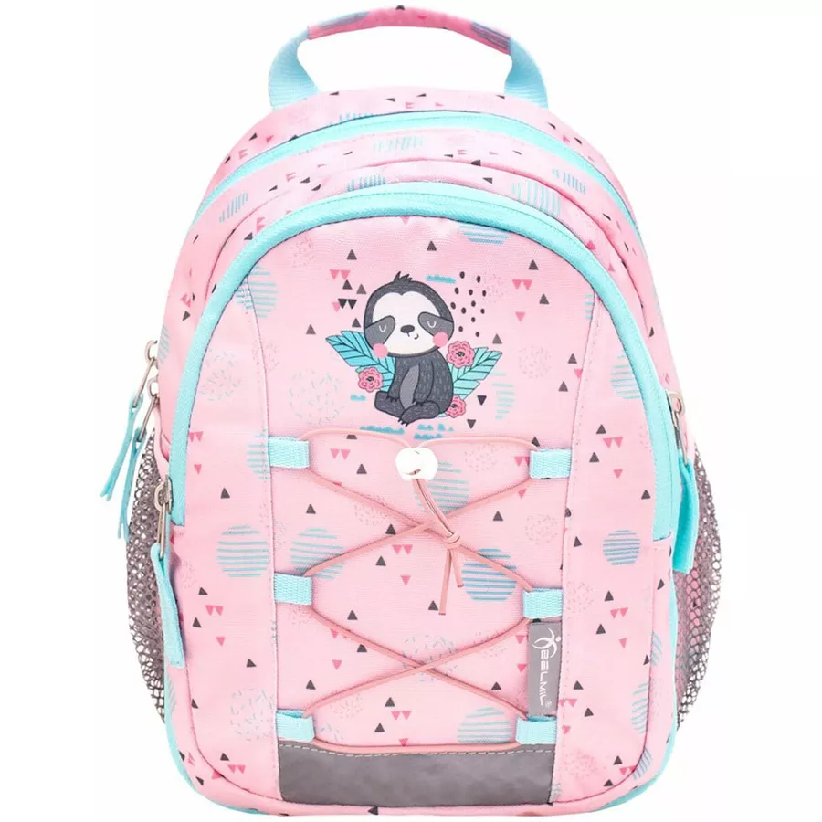 Belmil Kindergartenrucksack Mini Kiddy Kindergartenrucksack für 1-3 Jährige Kinder mit Brustgurt Little Sloth