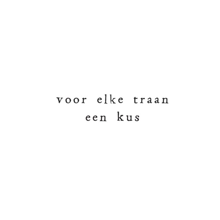 IKPAKJEIN | Condoleancekaart | Traan