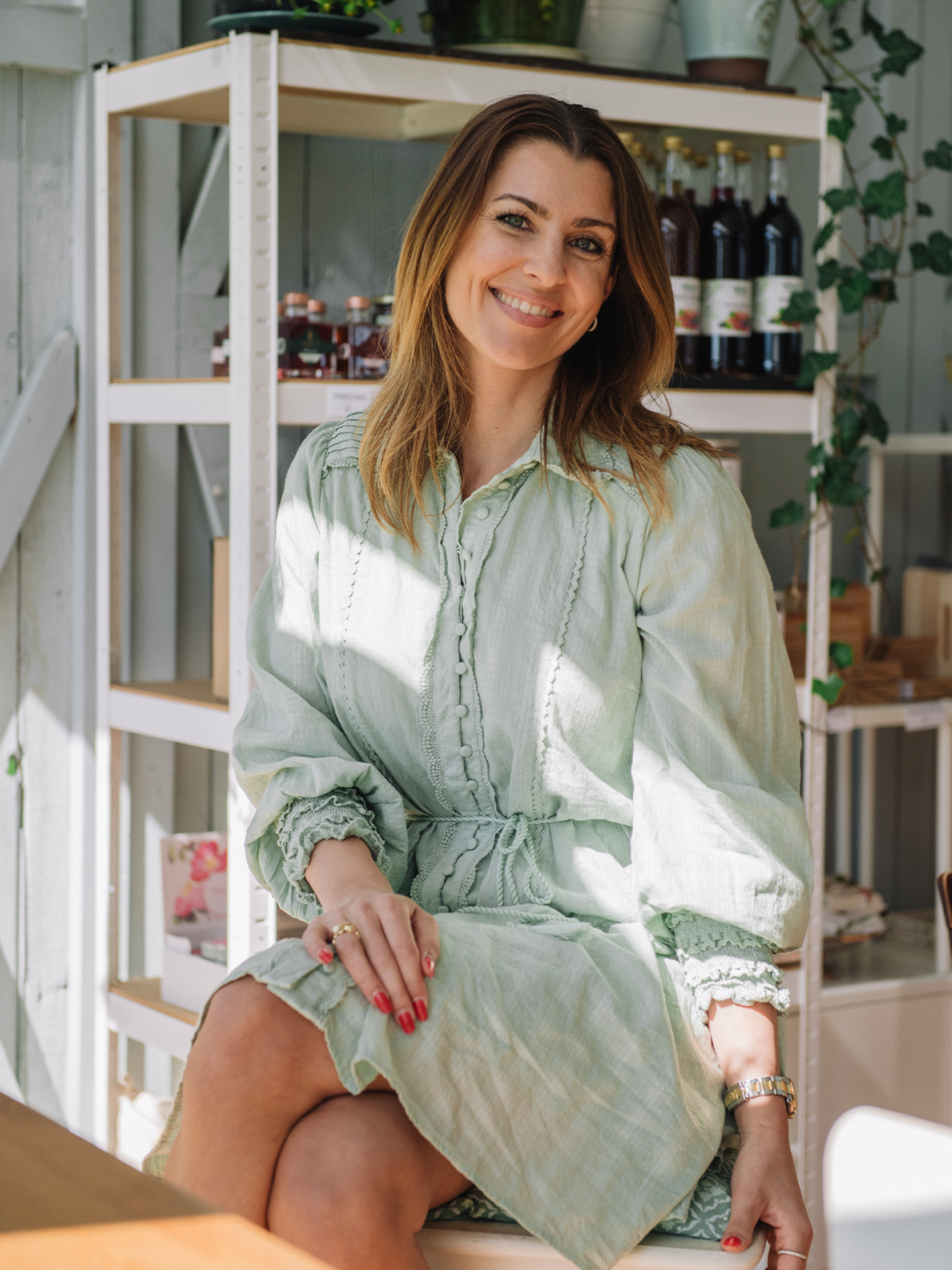 Somellie Long Sleeve Shirt Dress