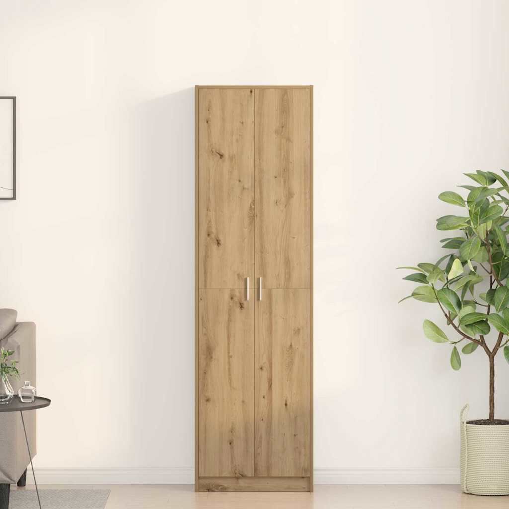 vidaXL Artisan Eiken Kledingkast 55 x 25 x 189 cm Houtmateriaal