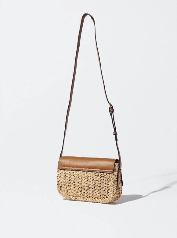 Bolso Bandolera De Paja - Camelo