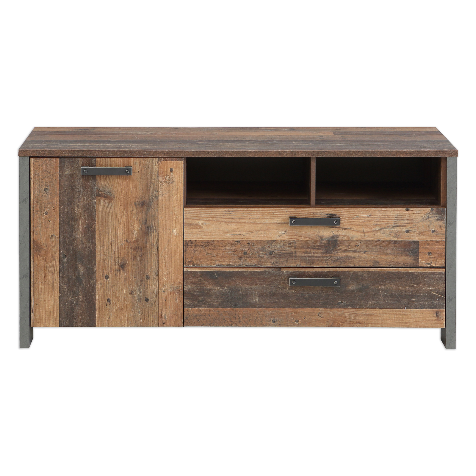 Wohnwand Set - Old Wood Vintage - 4-teilig
