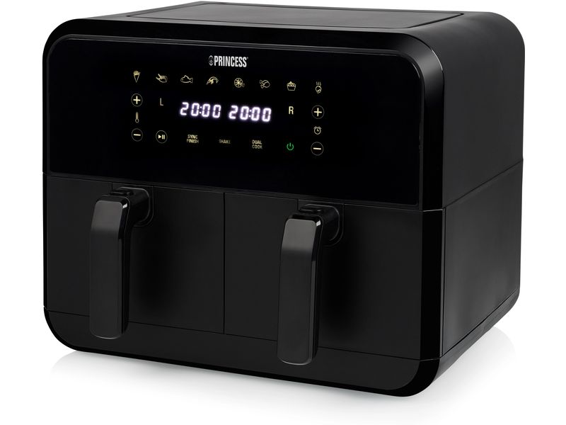 Princess Heissluft-Fritteuse 182068 Double Basket Airfryer Heissluftfritteuse mit Doppelkorb