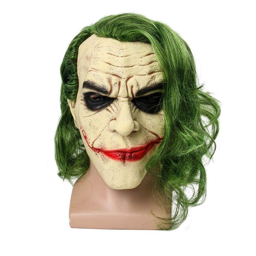 Latex Grusel Maske Halloween Gesichtsmaske Kostüm Zubehör Motto Party Accessoire Fasnachts Foto Requisite - Evil Clown