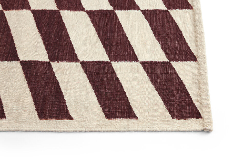 HAY  Shift Kelim gulvtæppe - Burgundy
