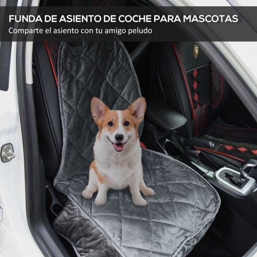 Capa cinza para assento de carro