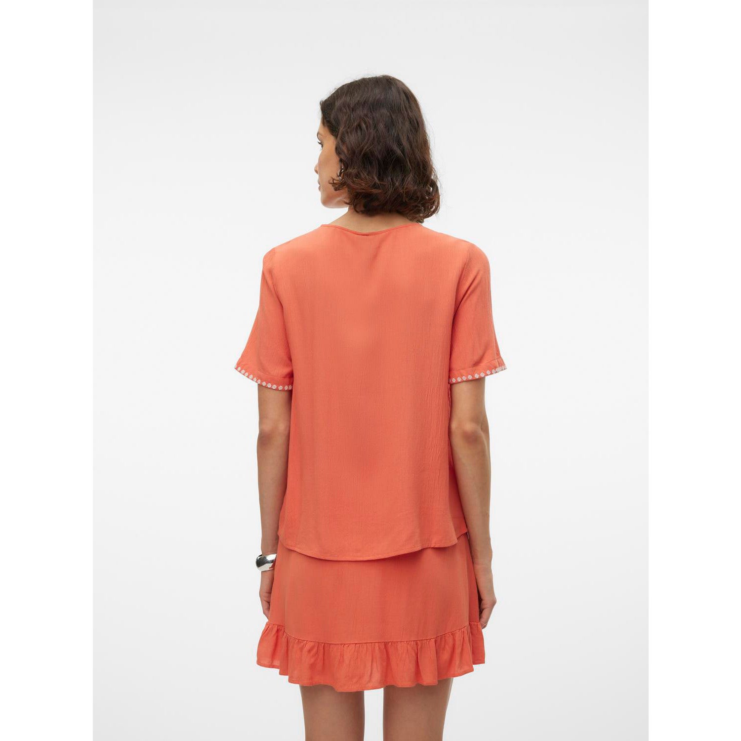 Vero Moda  Svella Short Sleeve V-Neck Top