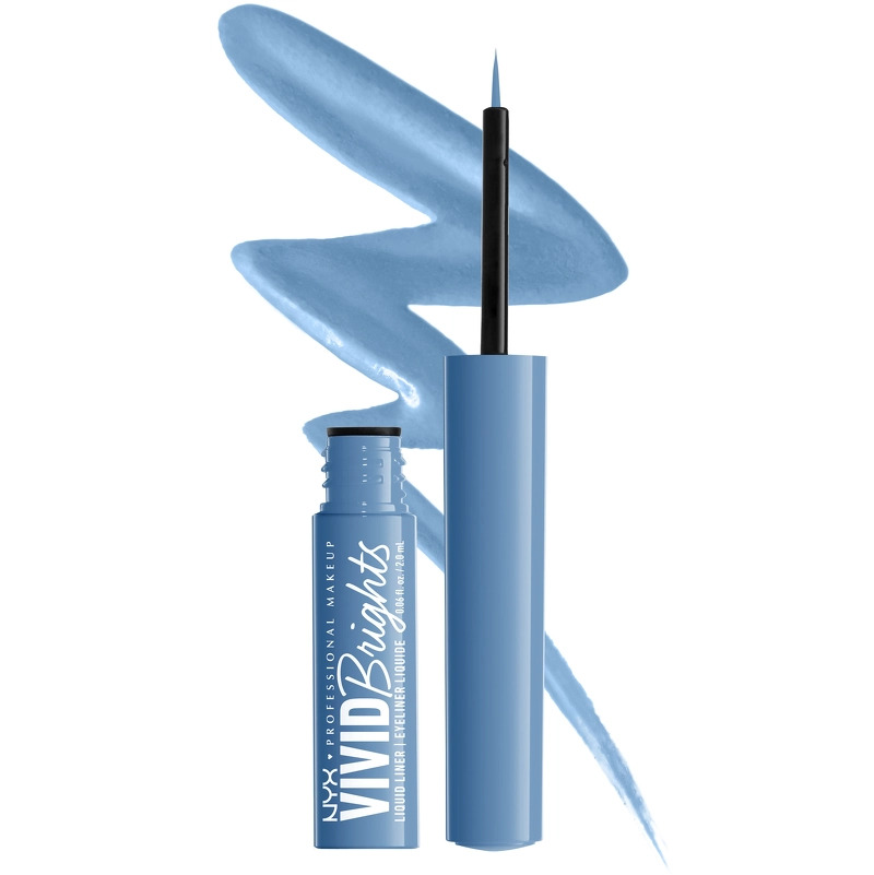 NYX Prof. Makeup Up Vivid Brights Liquid Eyeliner 2 ml - 05 Cobalt Crush