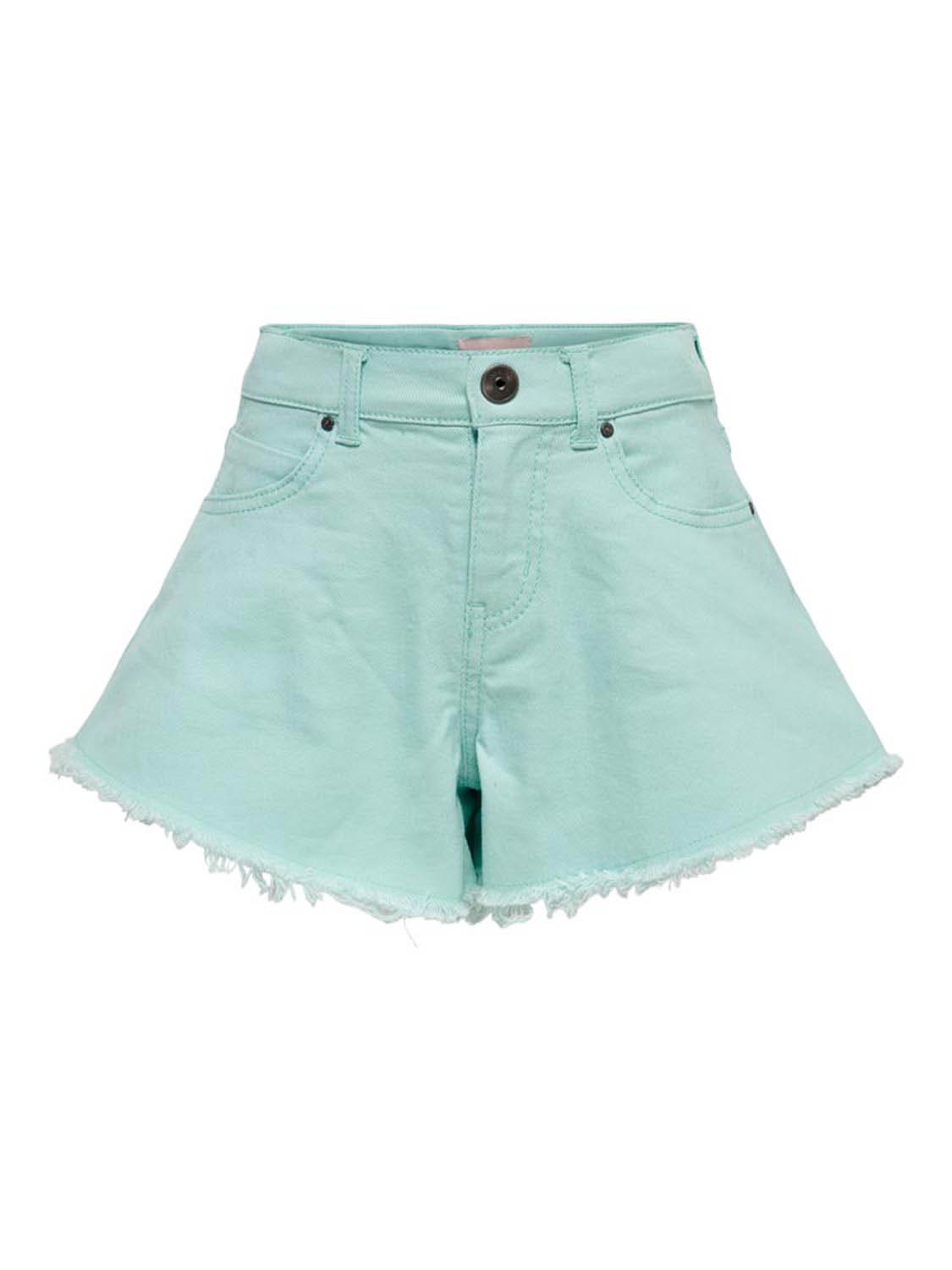 Only Kids  Chiara Wave Col Raw Shorts