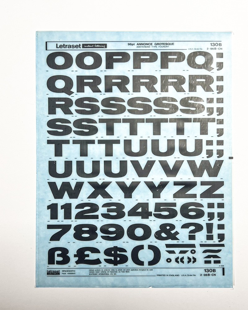 letraset-130B-ANNONCEGROTESQUE-96pt