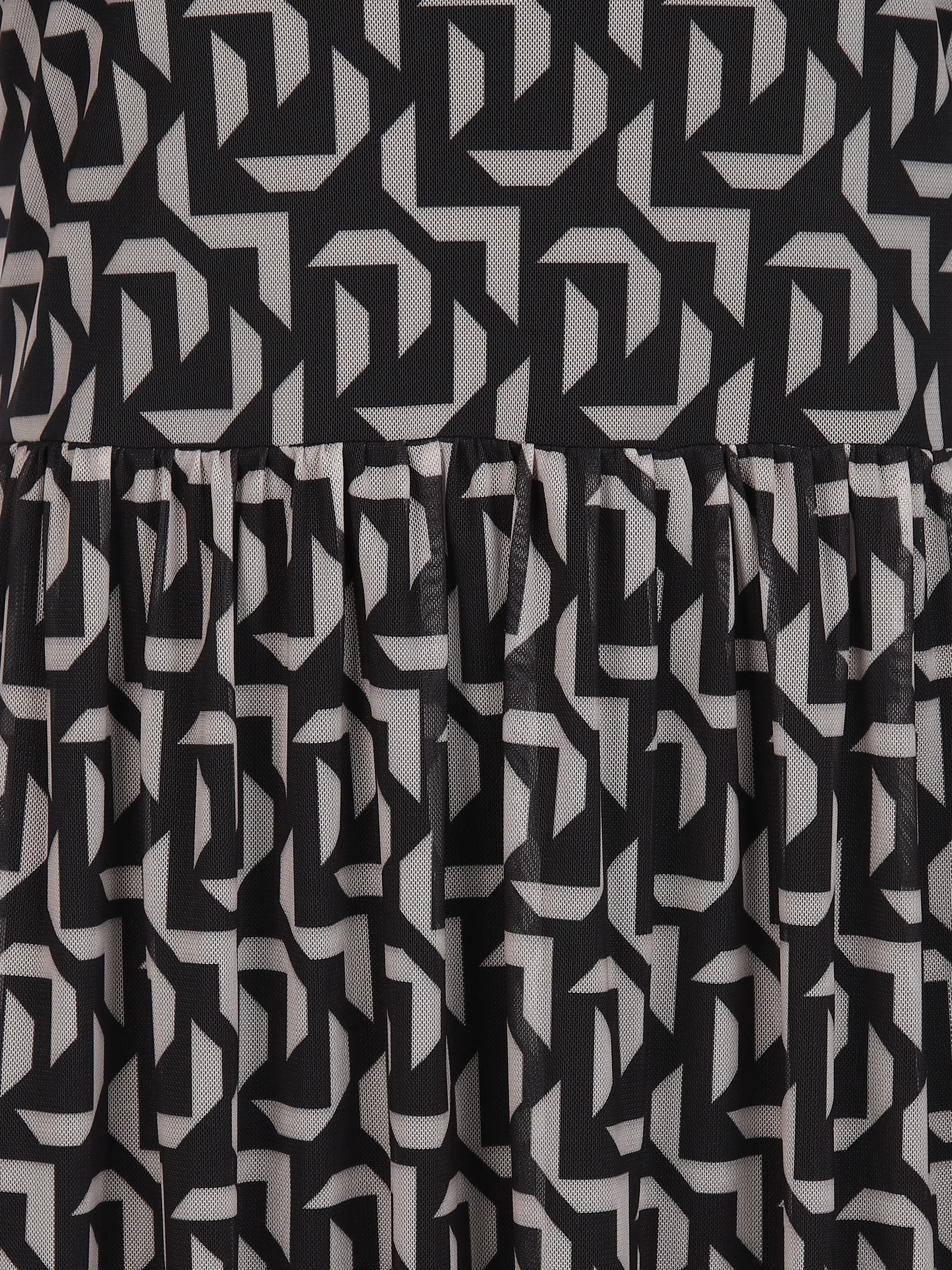 Damen Meshkleid mit Alloverprint