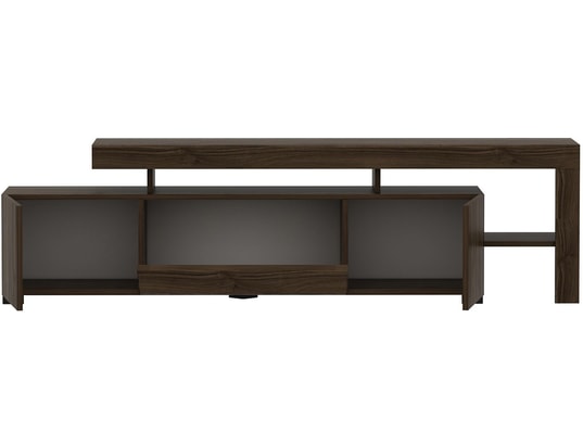 CONCEPT1 - Meuble TV Beliz - Noyer 192 x 53 x 37