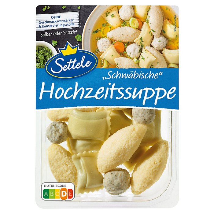 SETTELE Suppeneinlagen 250 g, Schwäbische-Hochzeitssuppe