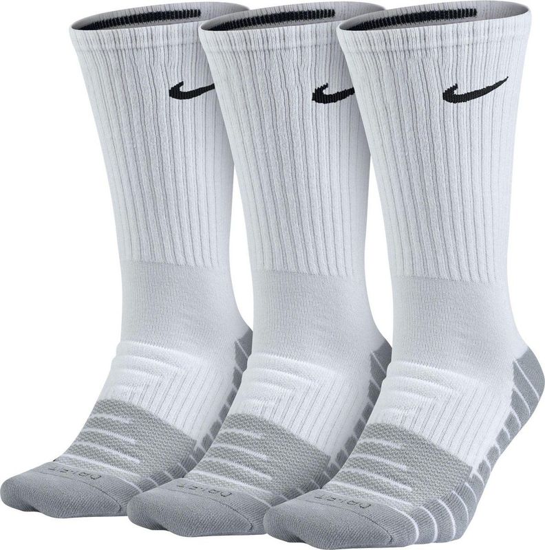 Nike - Everyday Max Cushion Crew - Unisex Sokken - Wit - 3 Paar