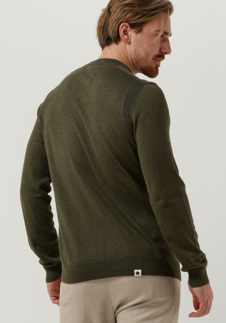 ANERKJENDT donkergroene anerkjendt trui aksail cotton silk knit