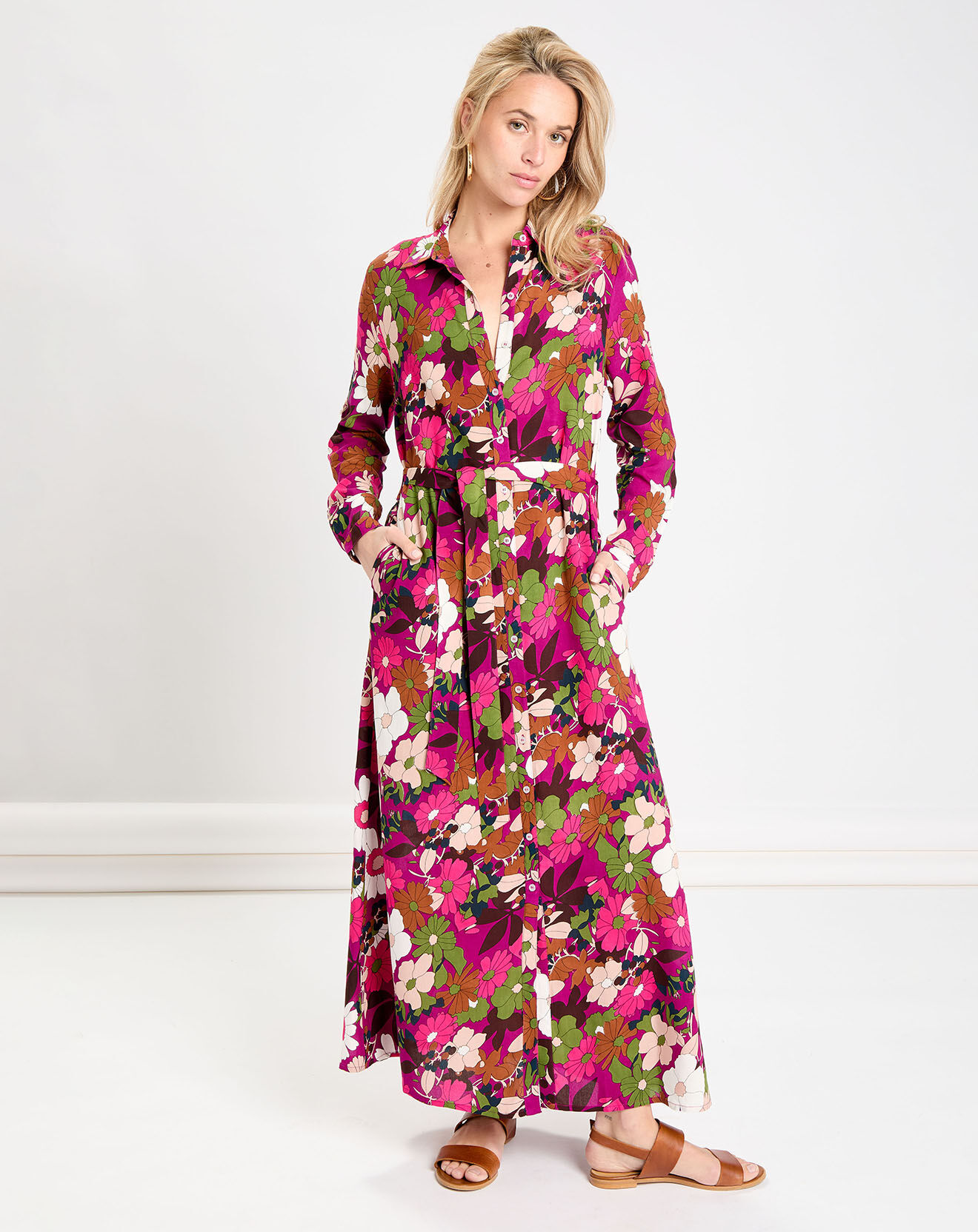La Petite Etoile Robe longue Briaga fleurs