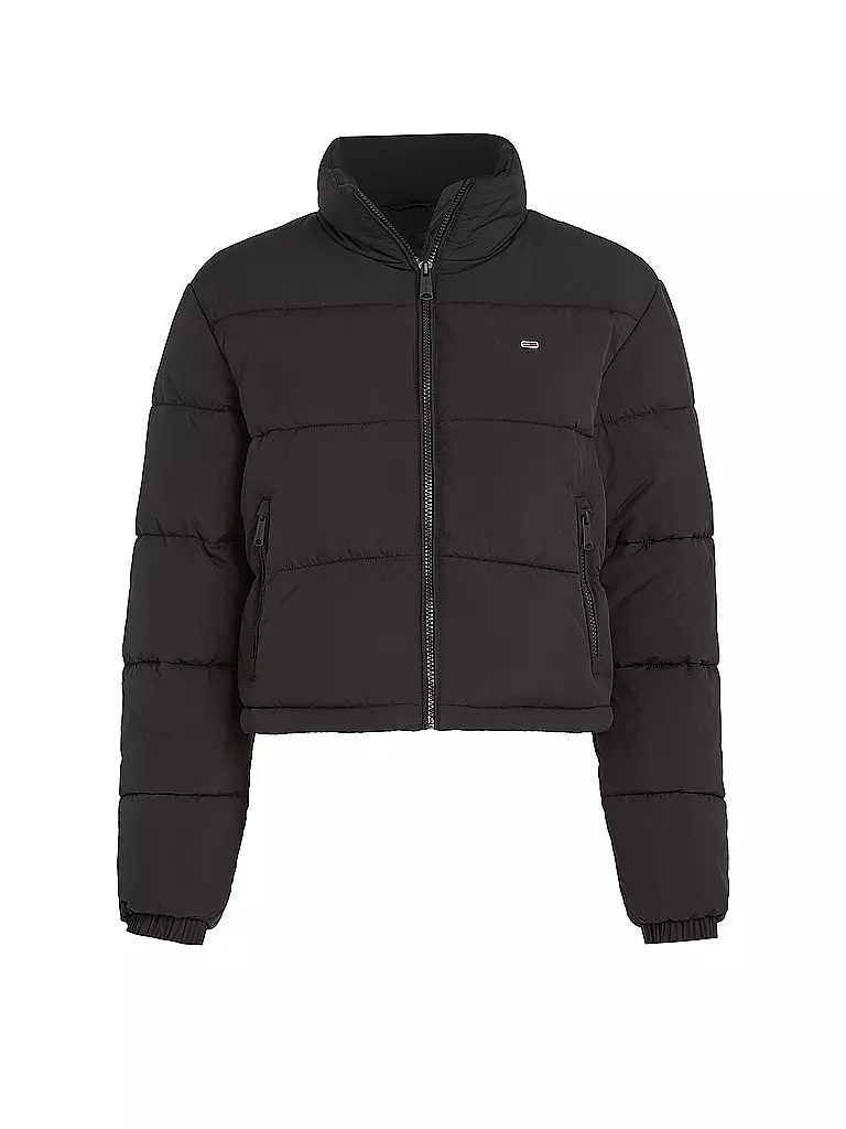 TOMMY JEANS Steppjacke schwarz