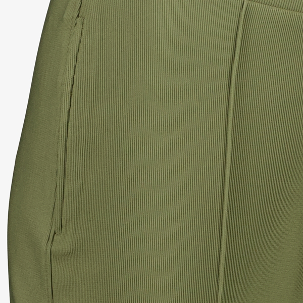 TwoDay geribde dames pantalon groen