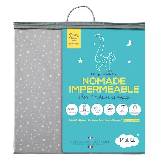 Matelas de voyage imprimé   Etoile        60 x 120 cm   de               P'tit lit