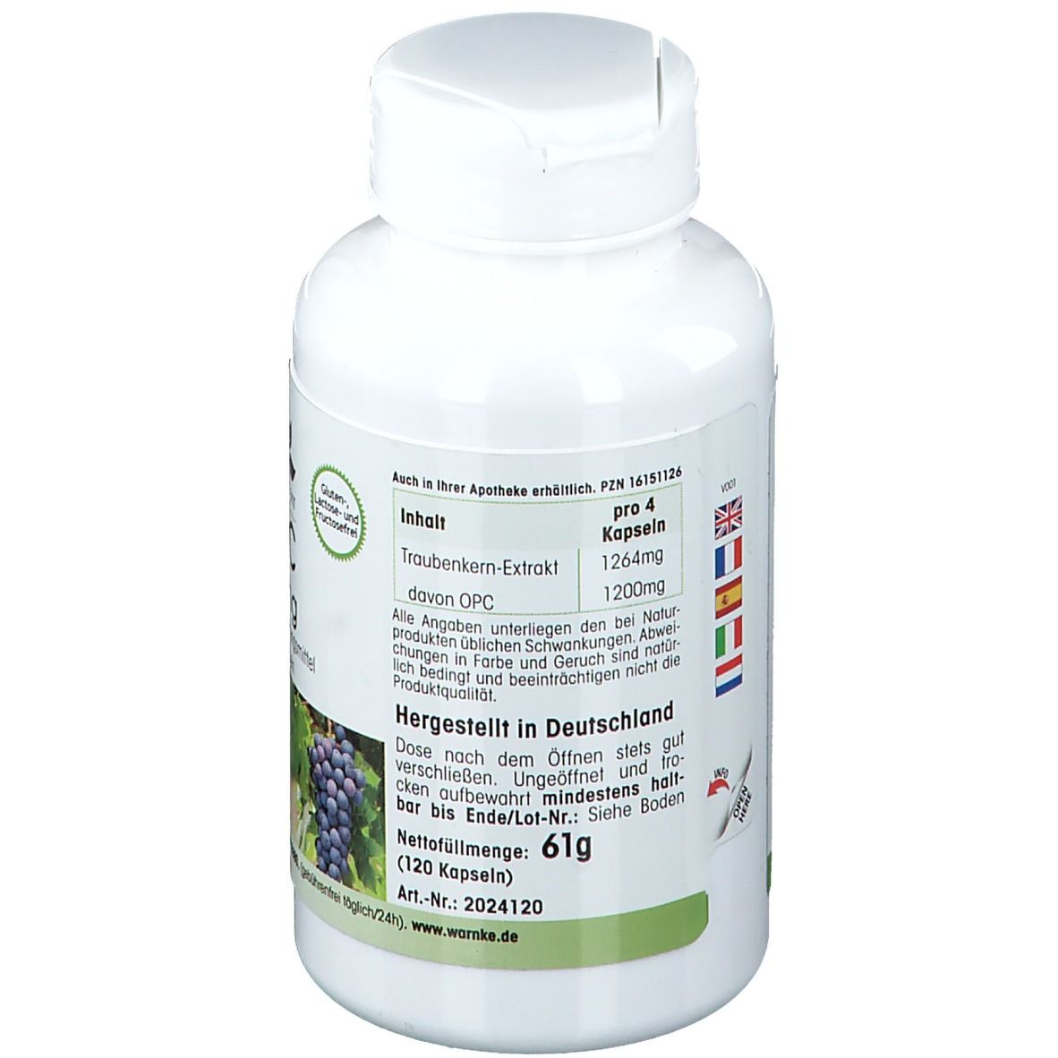 OPC 300mg aus Traubenkern-Extrakt