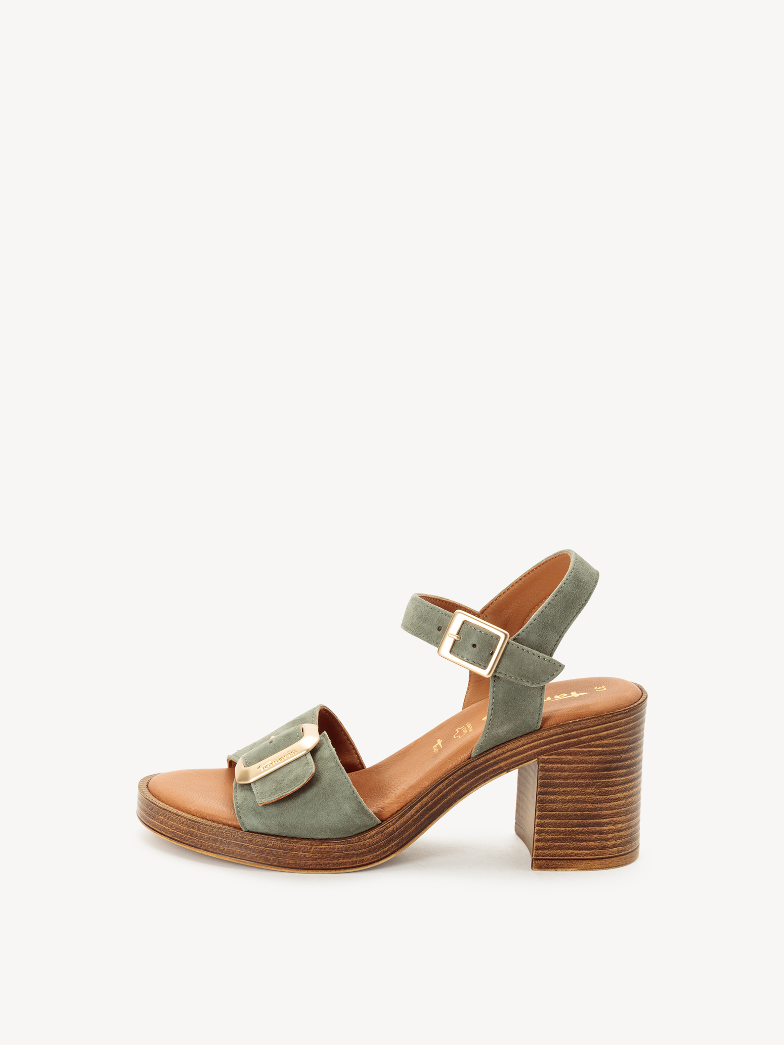 Leren Sandaaltje - groen