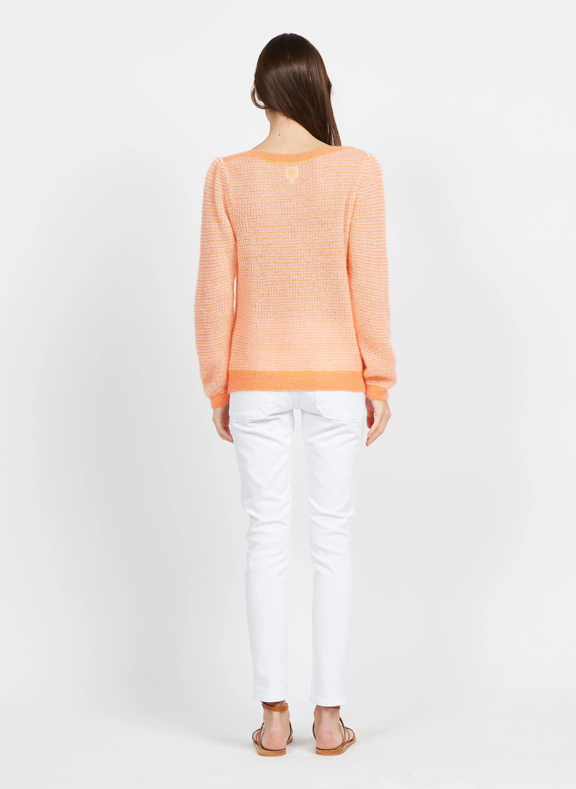 PIERCE - Jean slim en coton mélangé | Blanc
