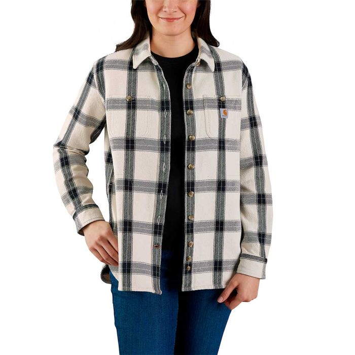 Flannel L/S Plaid Shirt Heavyweight Women skjorte