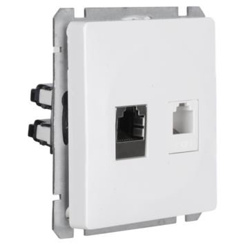 GAMMA Everest Stopcontact UTP en Telefonie Wit