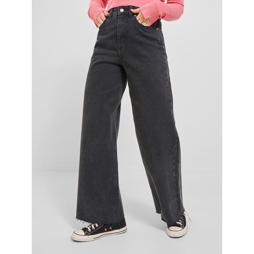 JJXX Tokyo Wide Jeans, Black Denim, W31/L32