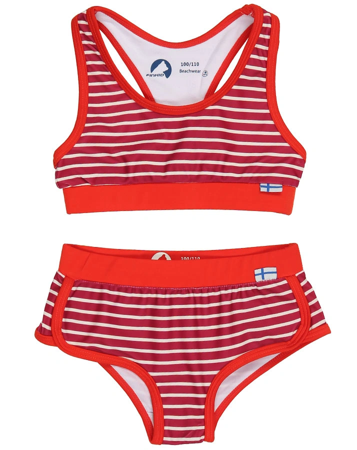 Bikini LUOTO in raspberry/offwhite
