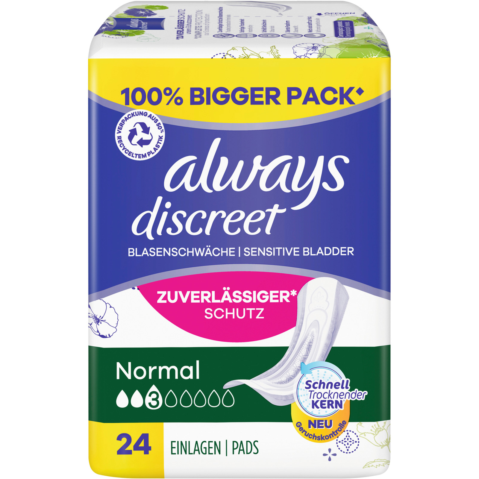 Always Discreet Inkontinenz Normal, 24 Stück