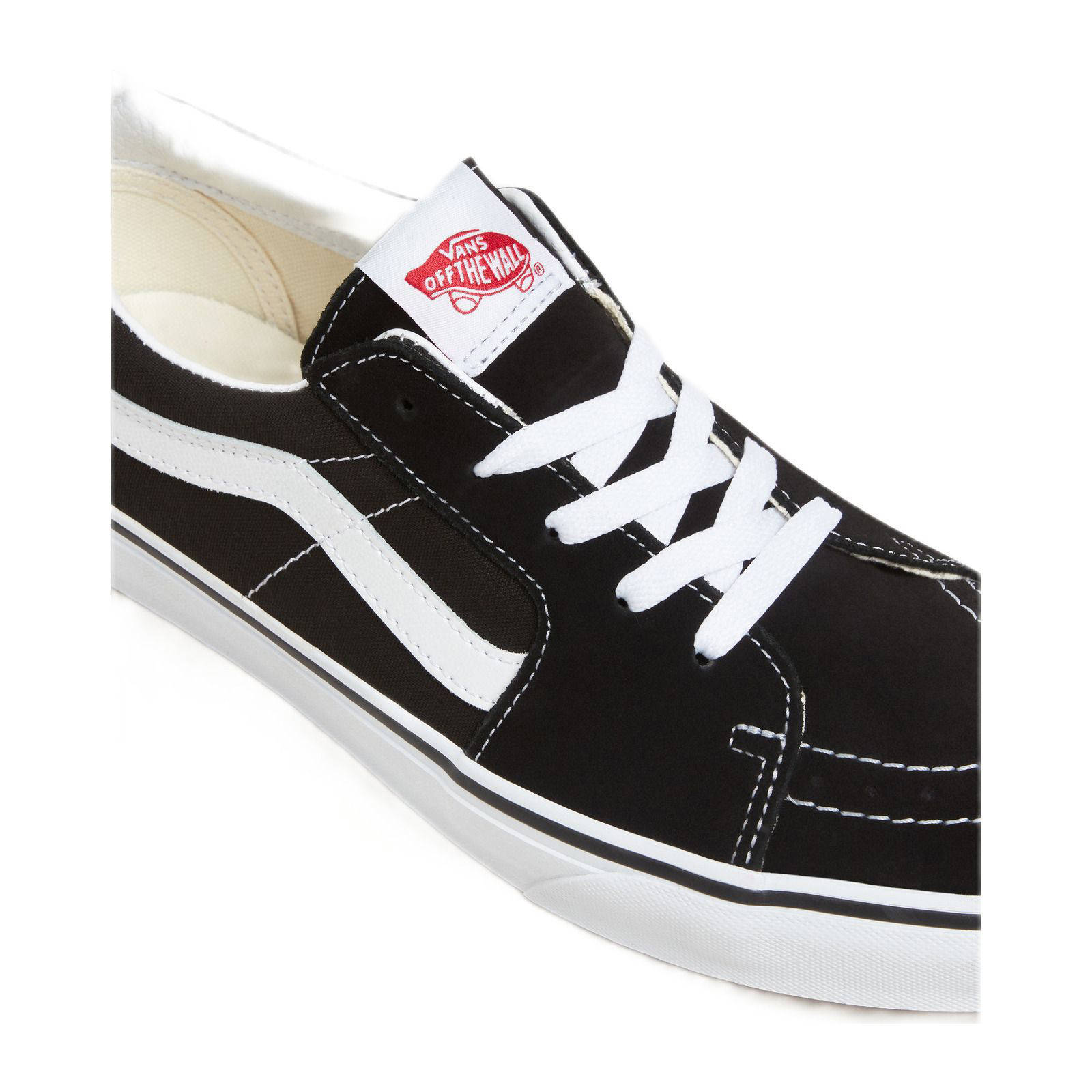 VANS SK8 Low suède sneakers zwart/wit